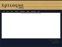 Tablet Screenshot of epiloguesailing.com